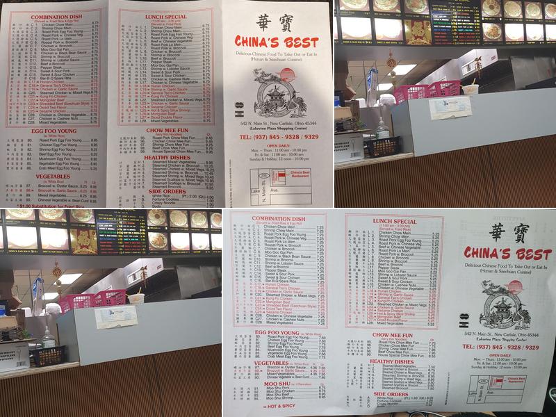 China's Best Menu