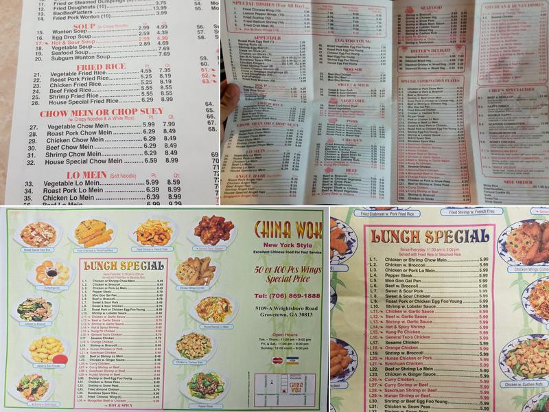 China Wok Menu