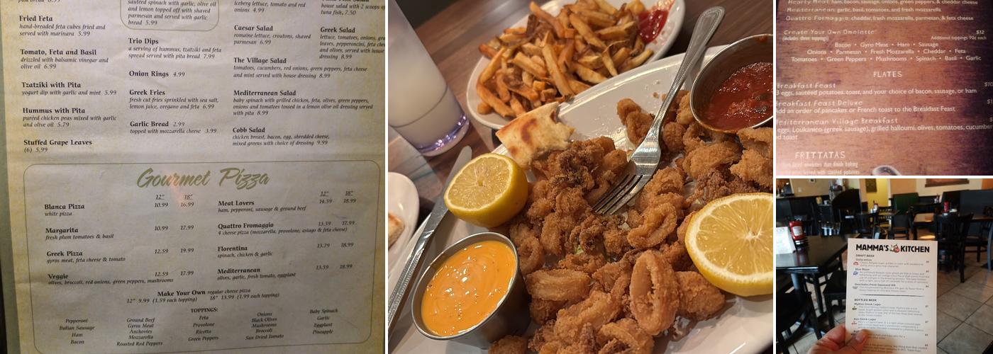 Mamma's Kitchen Menu