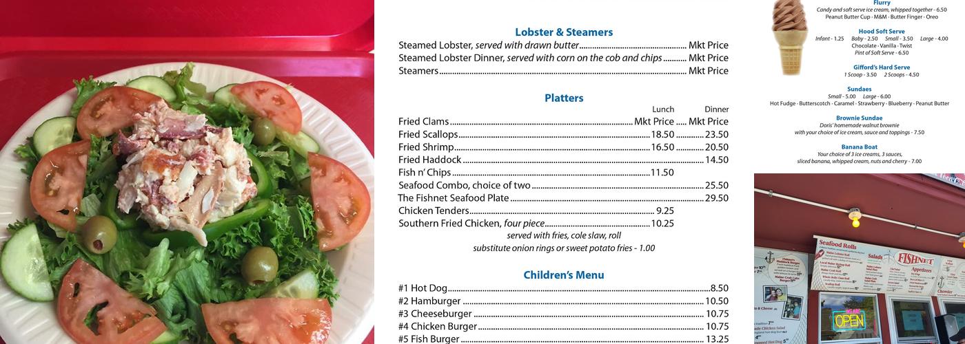 Fish Net Menu