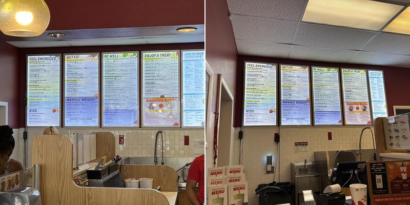 Smoothie King Menu