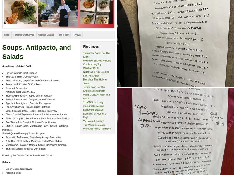 Aroma Cafe Menu