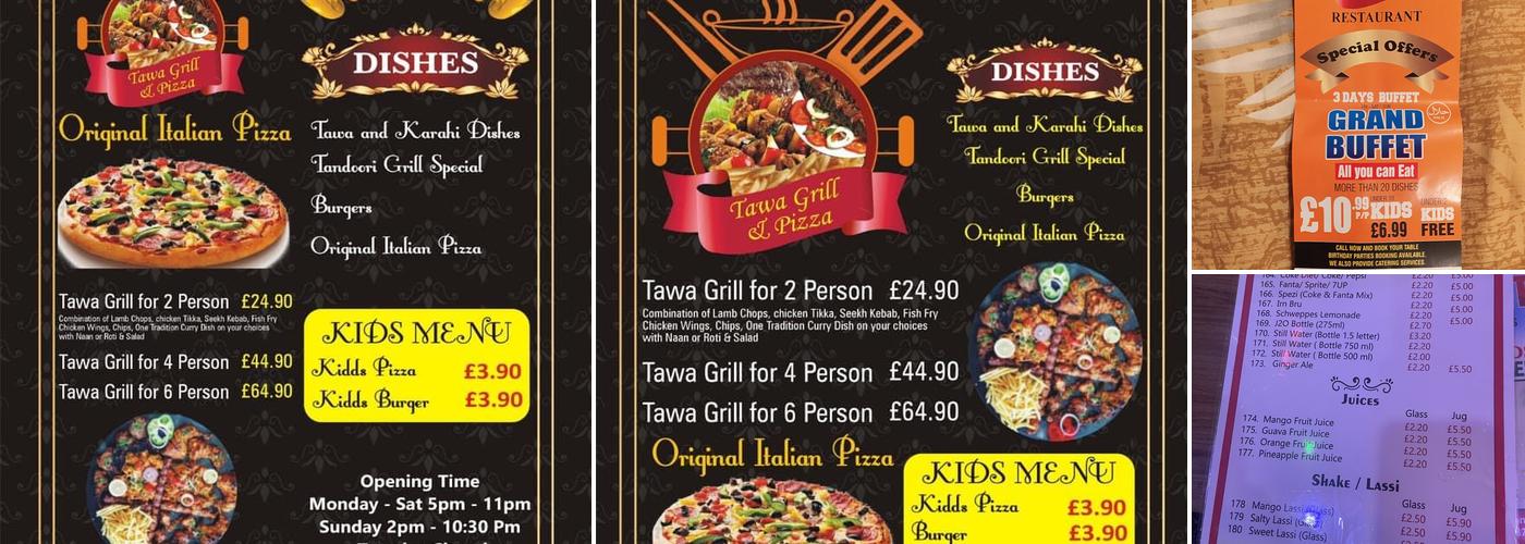 Tawa & Karahi Restaurant Menu