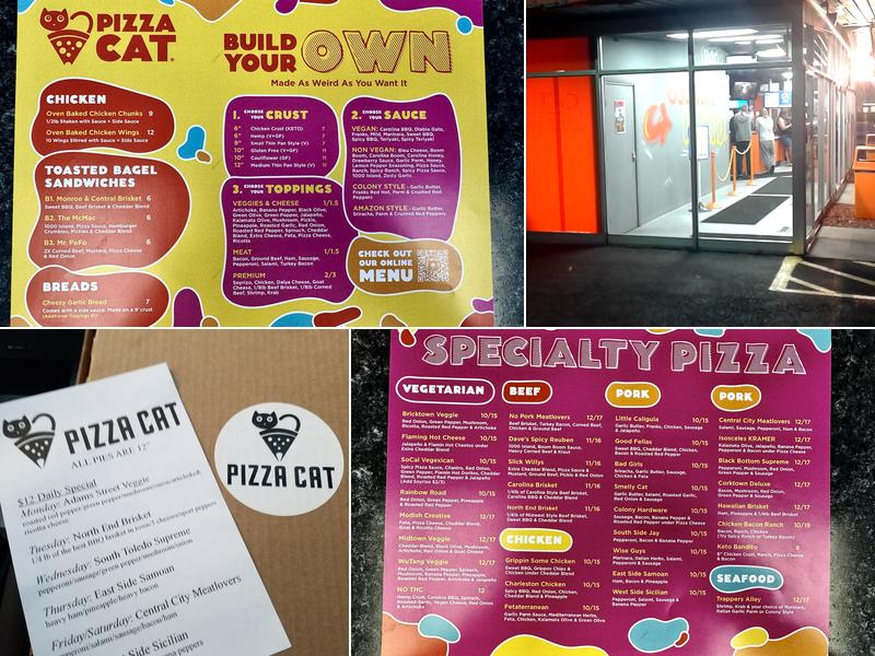 Pizza Cat Menu