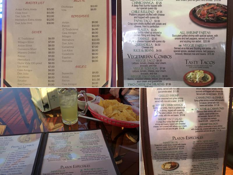 San Marcos Taqueria Menu