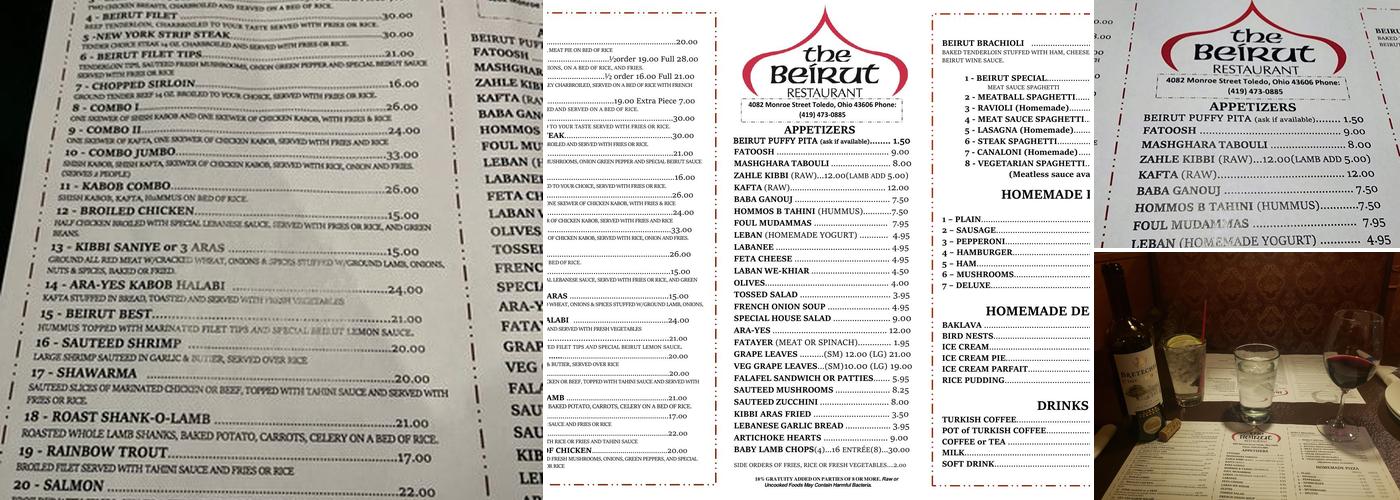 The Beirut Menu
