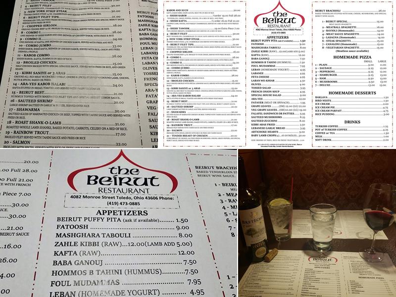 The Beirut Menu