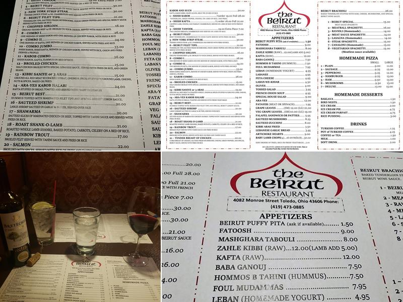 The Beirut Menu