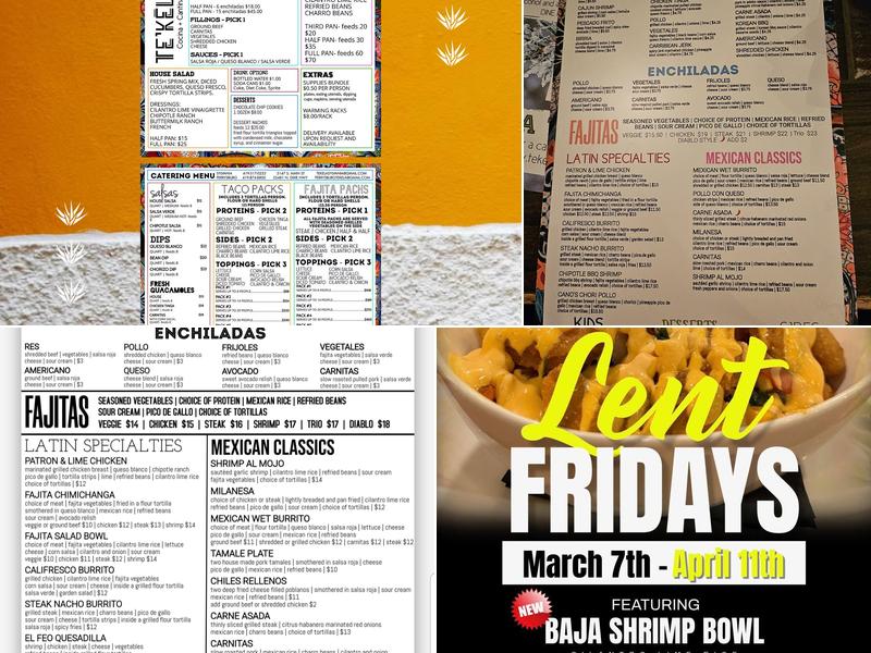 Perrysburg Te'kela Menu