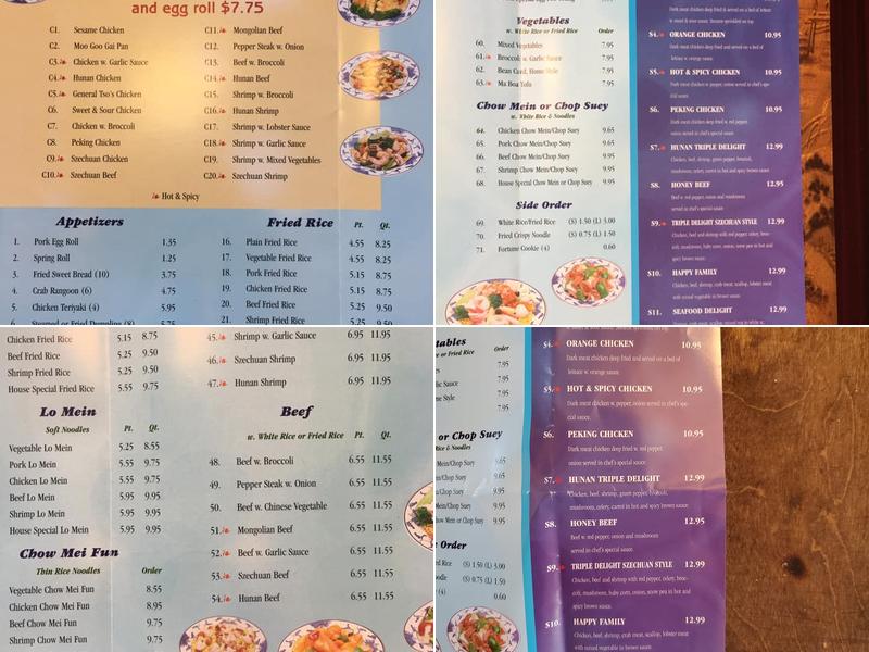 Ocean Garden Buffet Menu