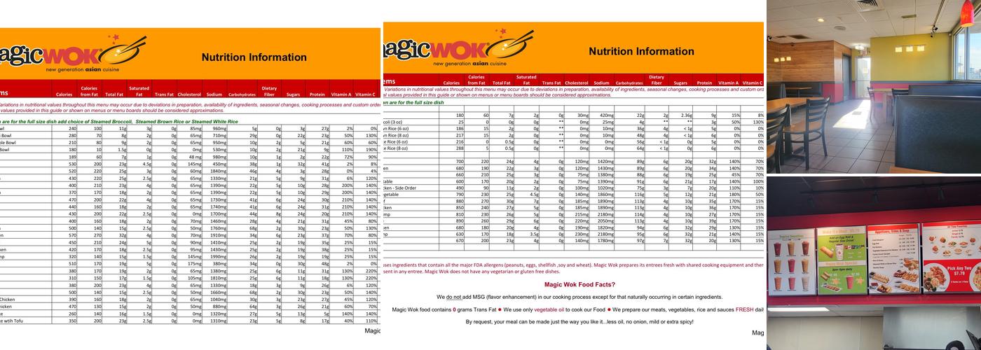 Magic Wok Menu