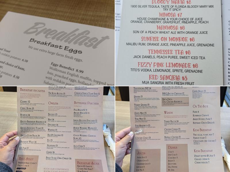 Rick's City Diner Menu