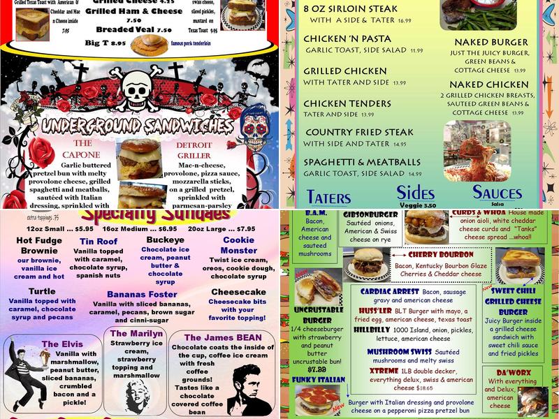Speedtrap Diner Menu
