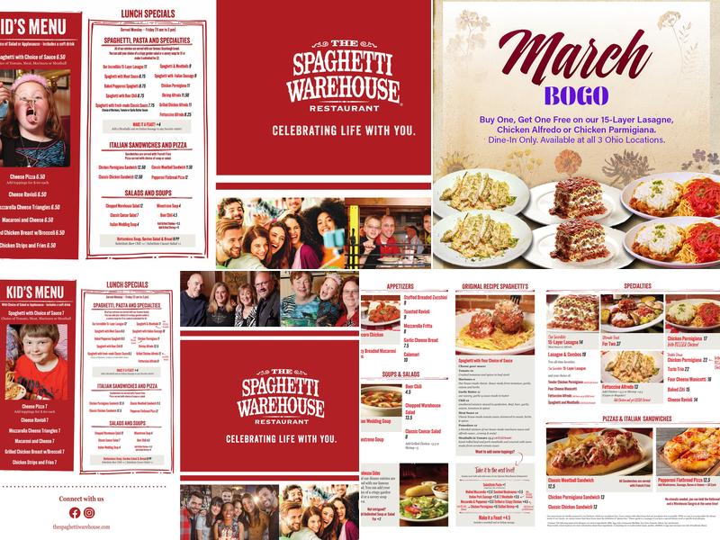 Spaghetti Warehouse Menu