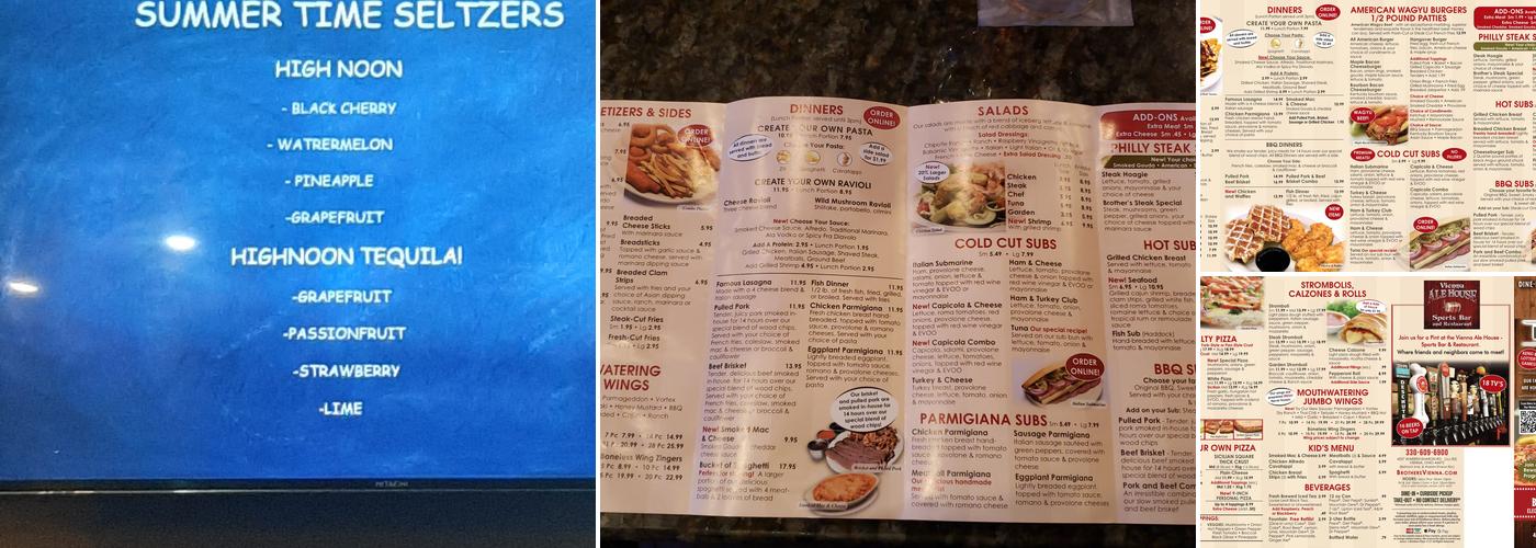 Brothers Pizza Vienna Menu