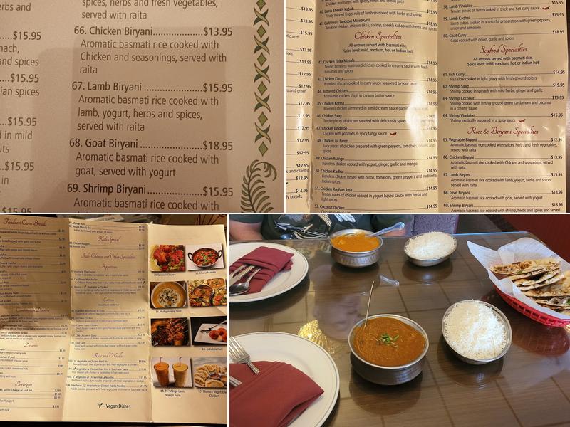 Cafe India Menu