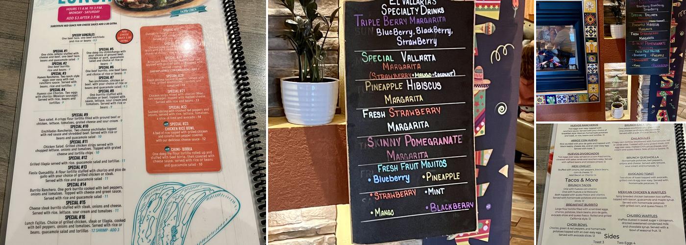 El Vallarta Menu