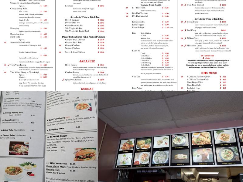 Pho Viez Menu