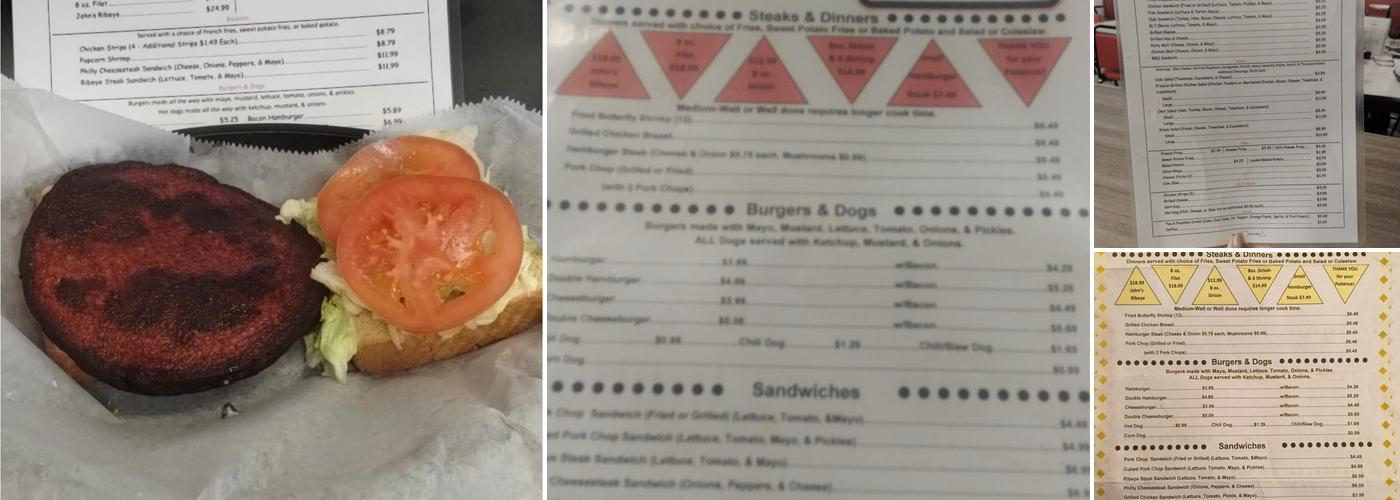 Triangle Restaurant of Johnston Menu