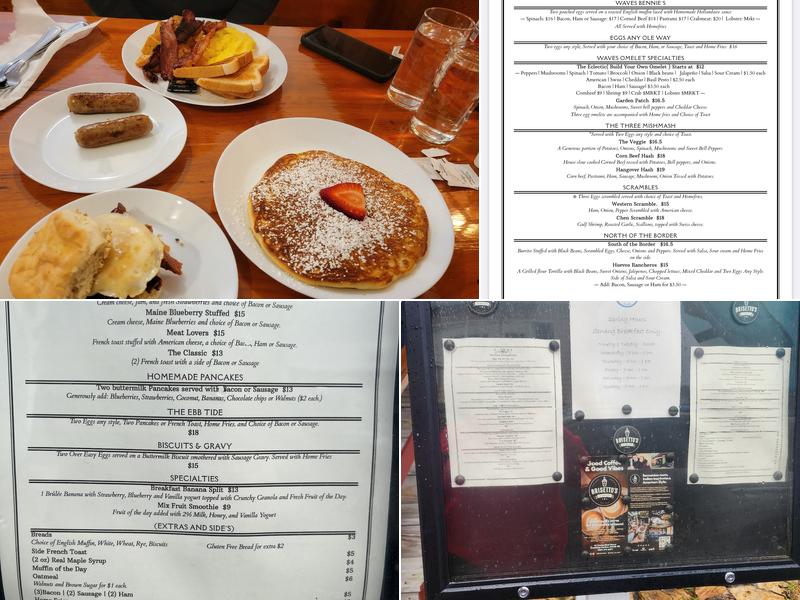 Waves Restaurant Menu