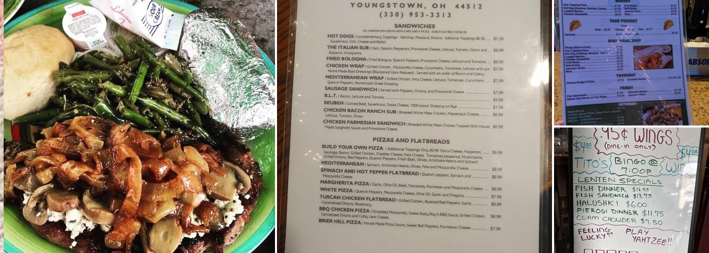 Quench Bar & Grill Menu