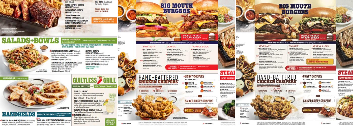 Chili's Grill & Bar Menu