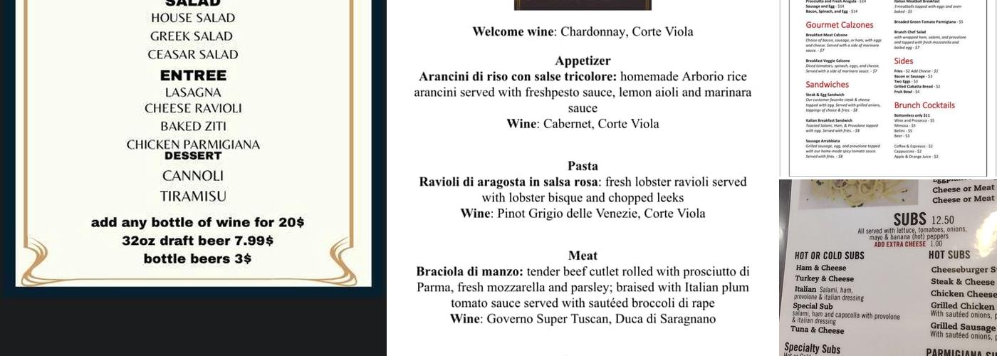 Pizza NY Margherita Menu