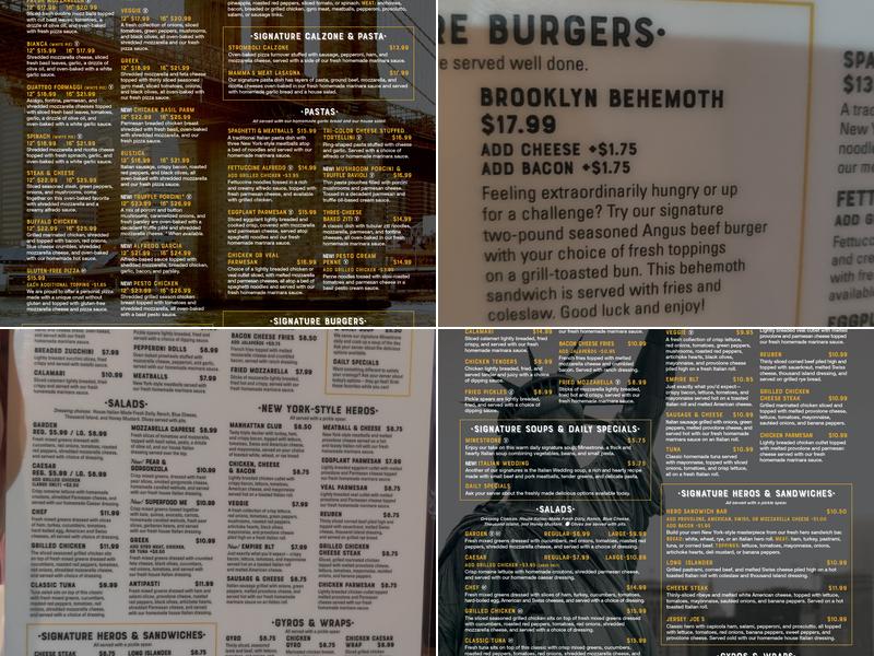 Brooklyn Brothers Pizza Menu