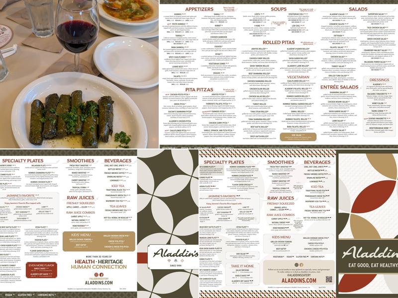 Aladdin's Eatery Boardman Menu