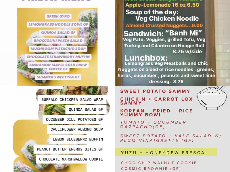 Ely's Menu