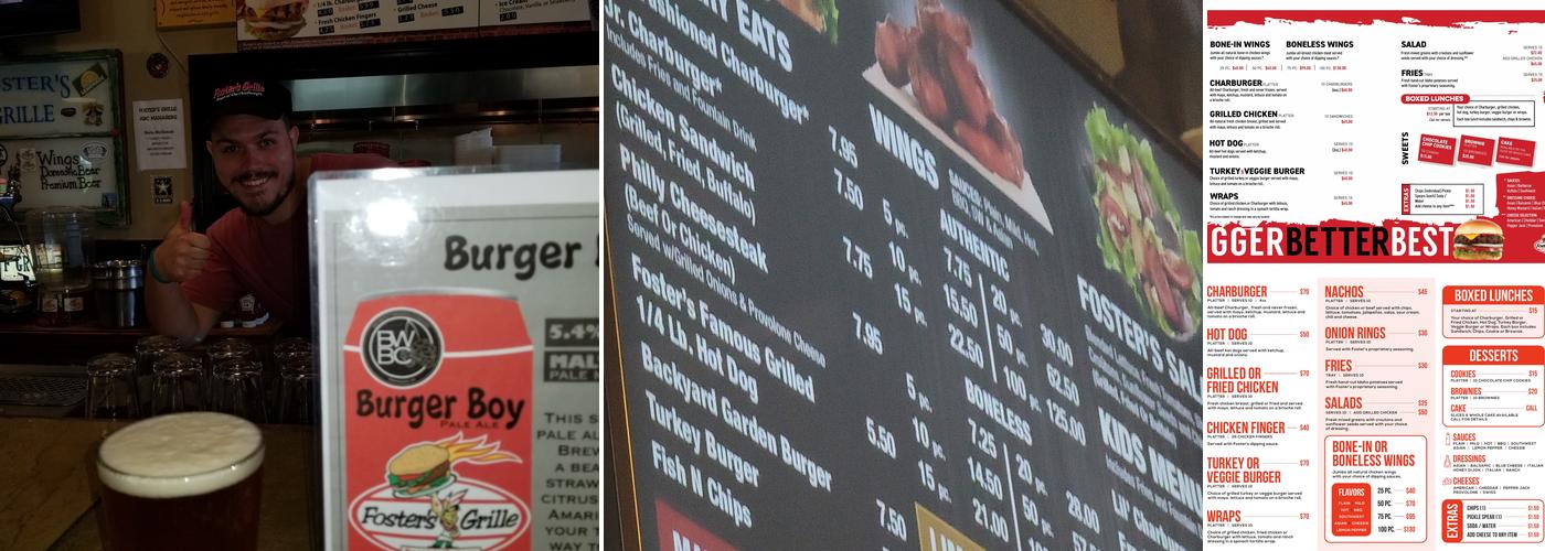 Foster's Grille Menu