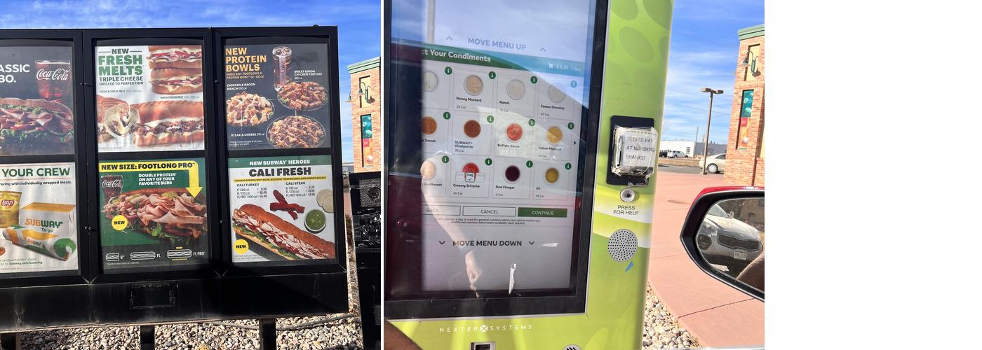 Subway Menu