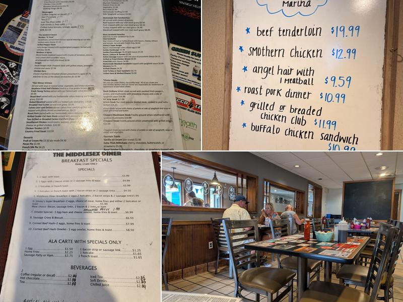 Middlesex Diner Menu