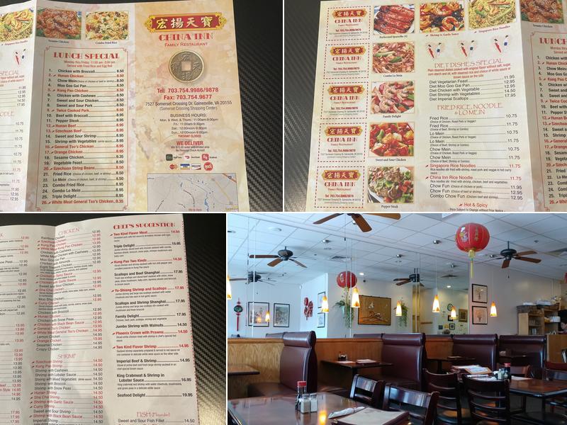 China Inn Menu