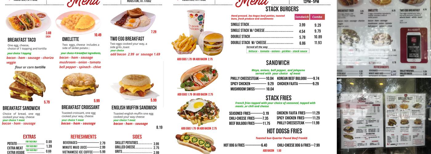 Stack Burger Menu