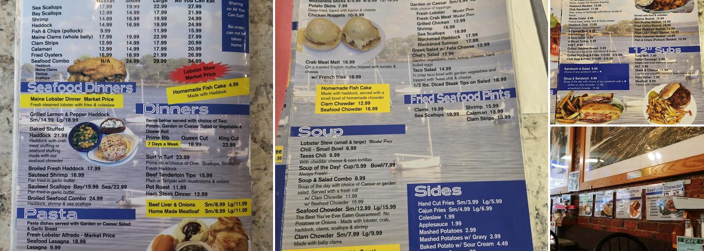 Rockland Café Menu
