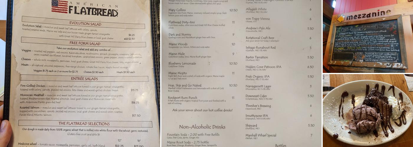 American Flatbread Menu