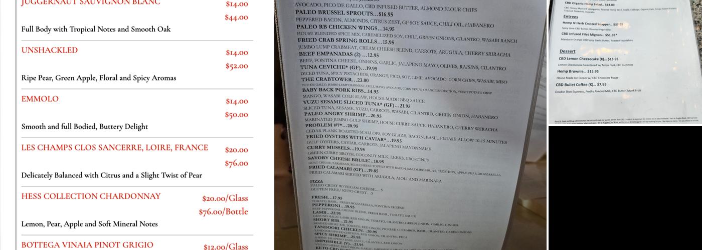 Ruggles Black Menu