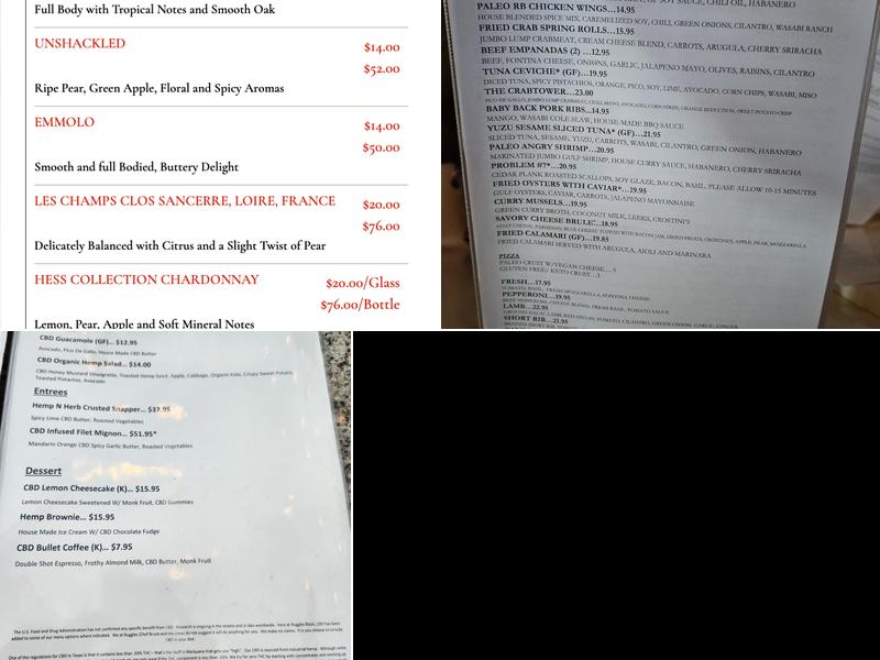 Ruggles Black Menu