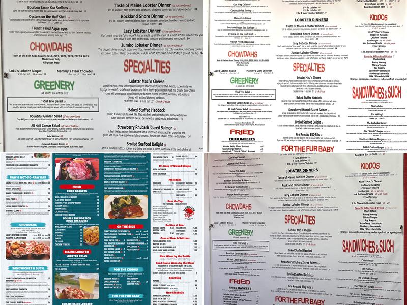 Claws Menu