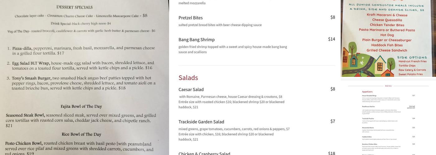 Trackside Station Menu