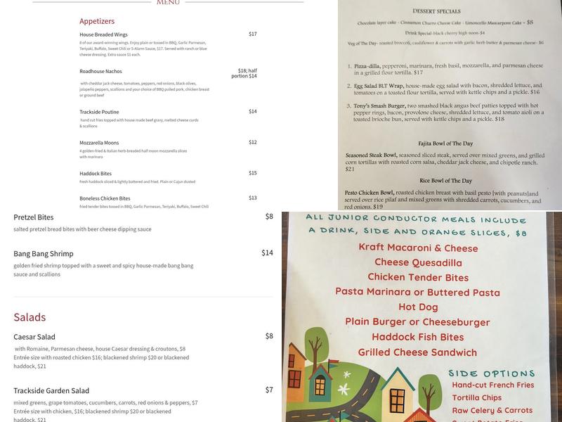 Trackside Station Menu