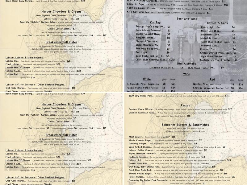 Hill's Seafood Co Menu