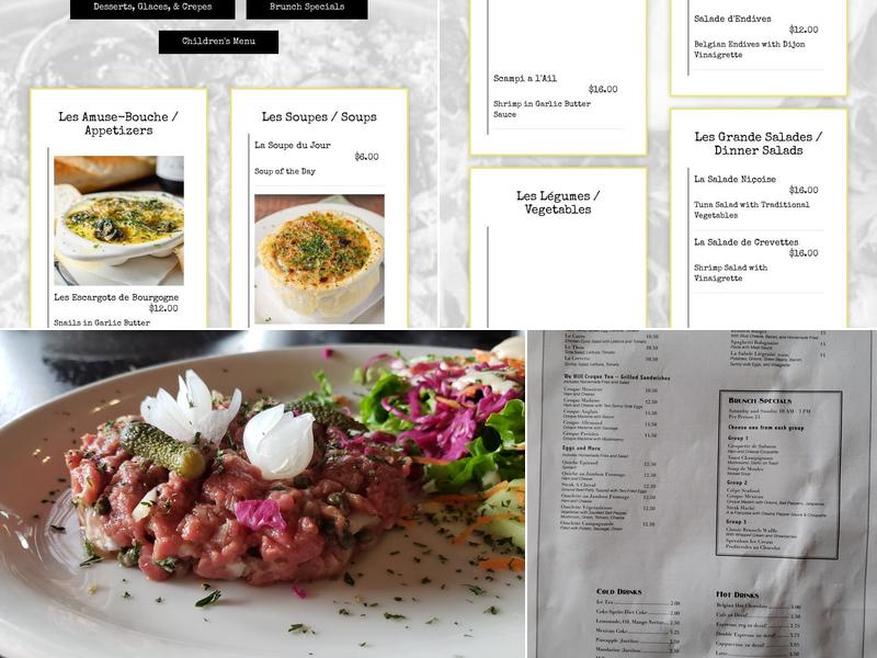 Cafe Brussels Menu