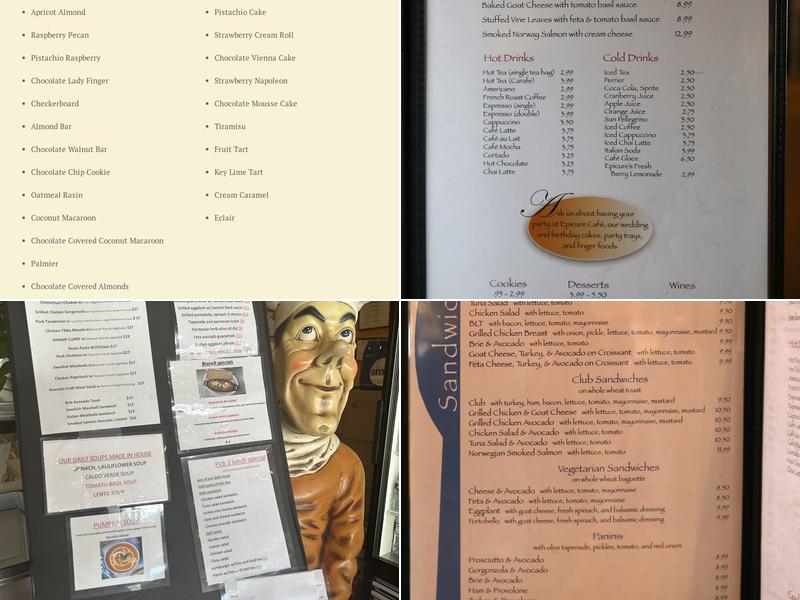 Epicure Café Menu
