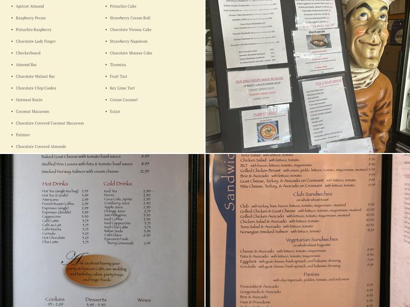 Epicure Café Menu