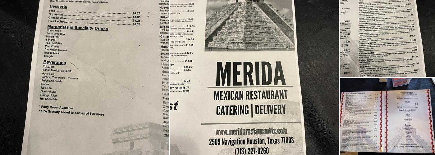 Merida Menu