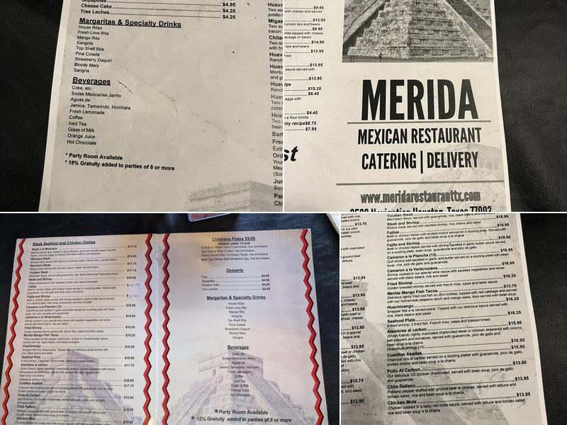 Merida Menu