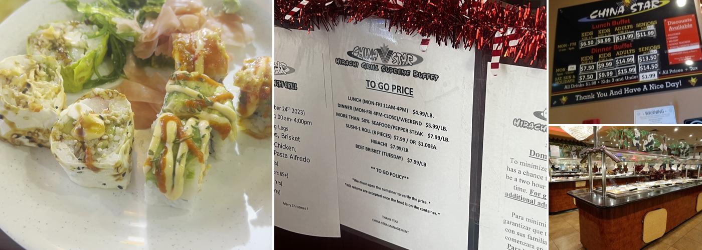 China Star Menu