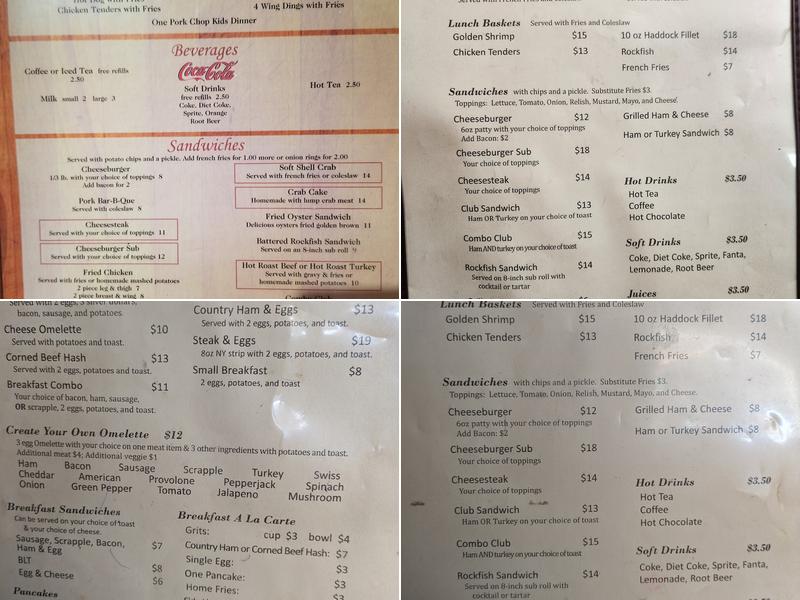 Frying Pan Menu
